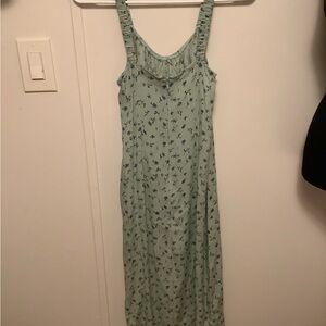 Floral Green Dress